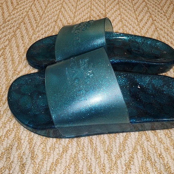 Coach Ulyssa slides in sparkle blue - Picture 2 of 3